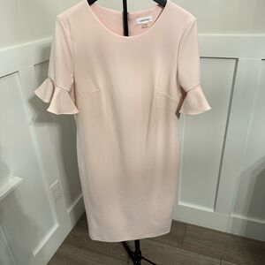 Calvin Klein Soft Pink Midi Dress
